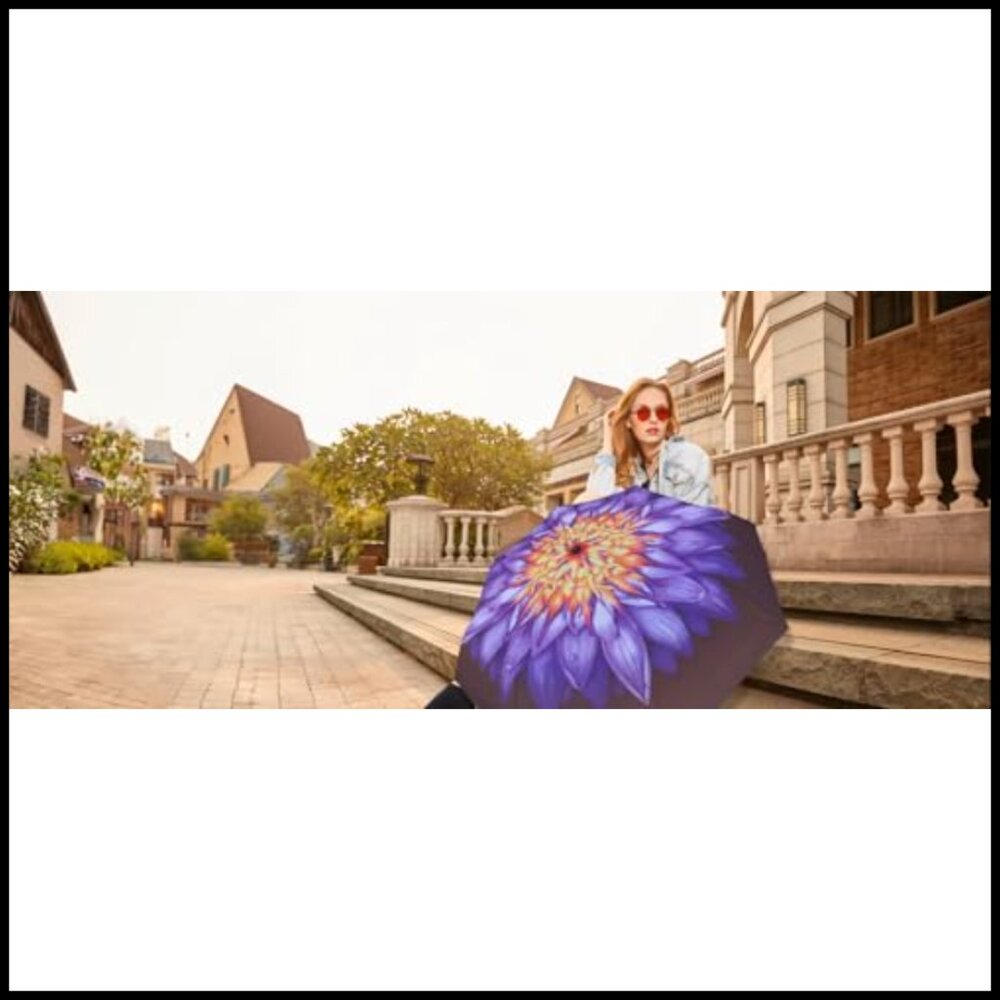 Compact Automatic Umbrella Windproof Travel Porta… - image 2